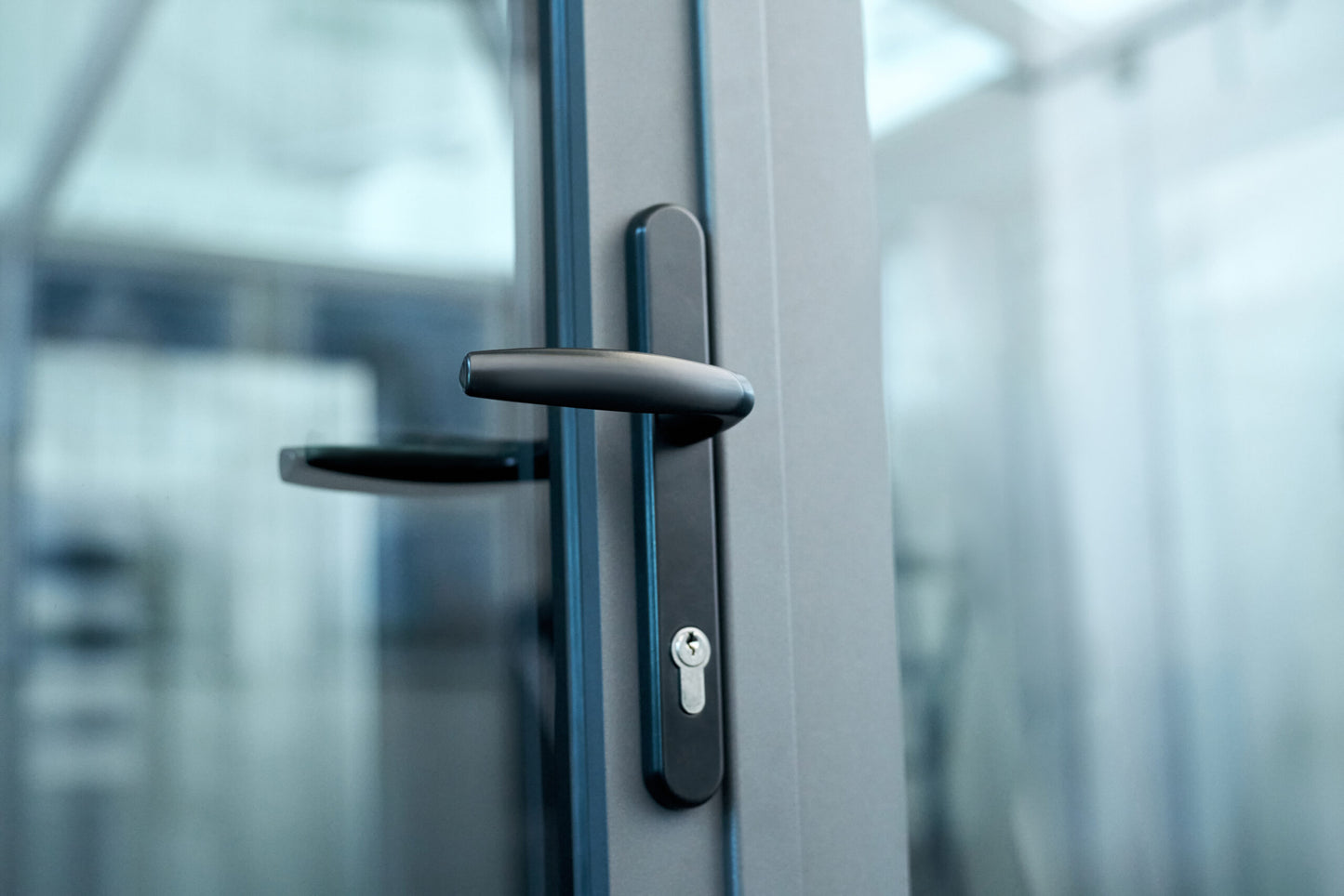 Aluminum Bifold Door 216"Wx80"H - OUT SWING FROM EXTERIOR VIEW image 8