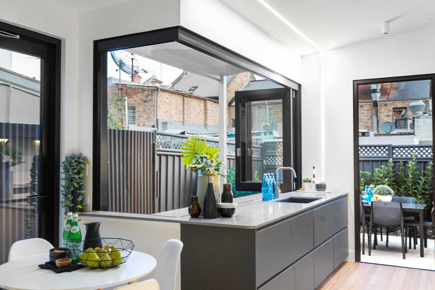 Doors Depots Aluminum Bifold Window 96"Wx36"H - OUT SWING FROM EXTERIOR VIEW image 10