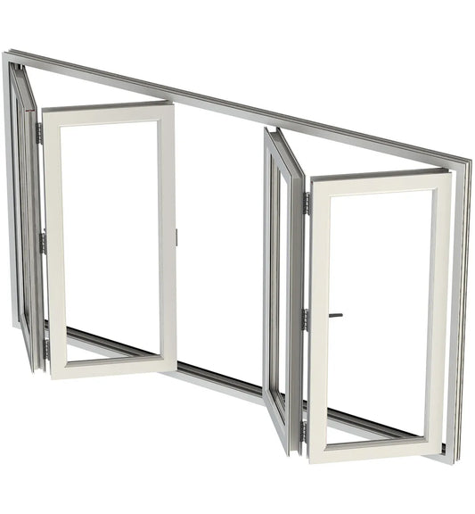 Doors Depots Aluminum Bifold Window 96"Wx36"H - OUT SWING FROM EXTERIOR VIEW image 0