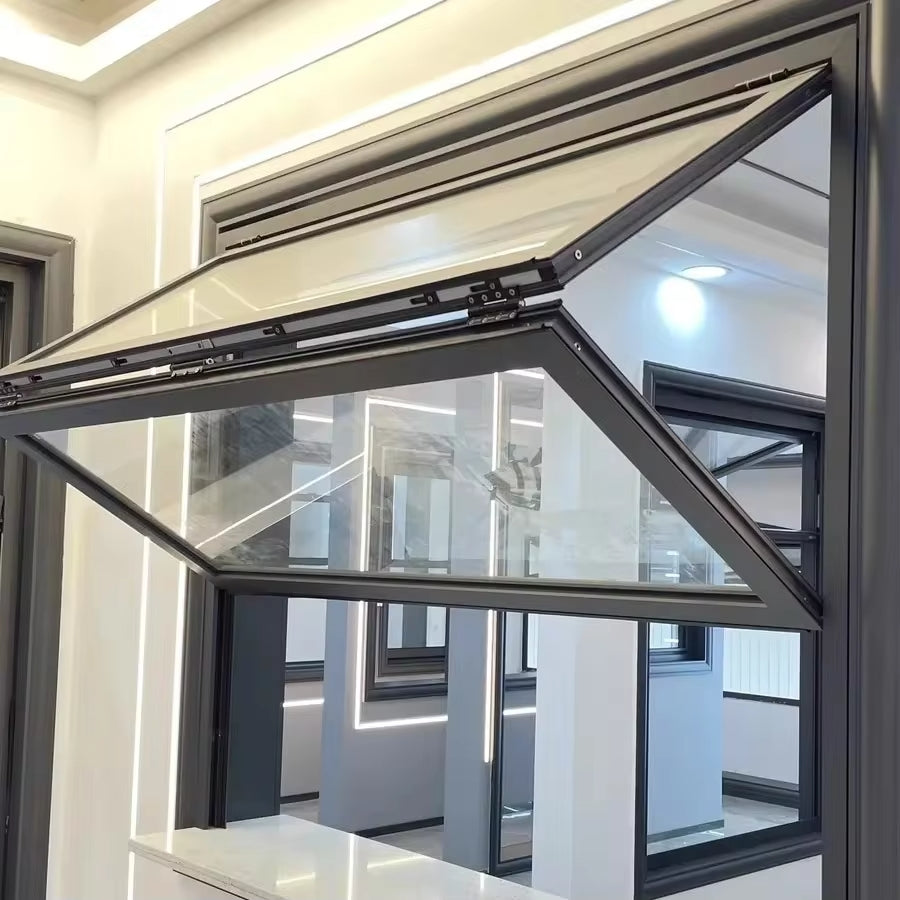 Aluminum Folding Up Window 60"Wx36"H - Black image
