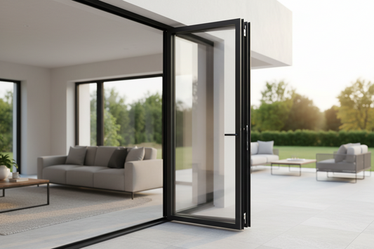 96x80 Custom Energy Efficient Aluminum Bifold Door