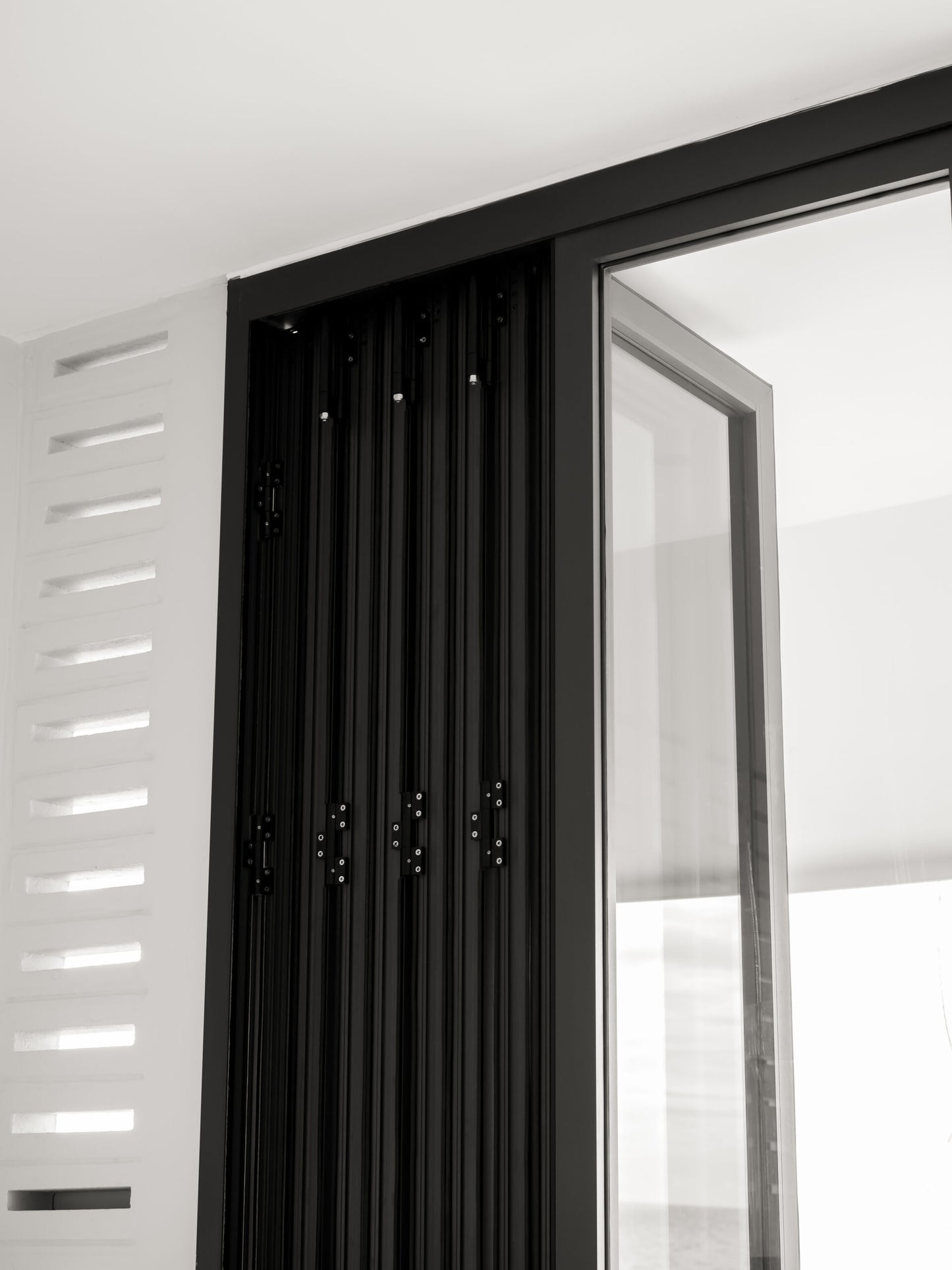 Aluminum Bifold Door 192"Wx80"H - OUT SWING FROM EXTERIOR VIEW image 15