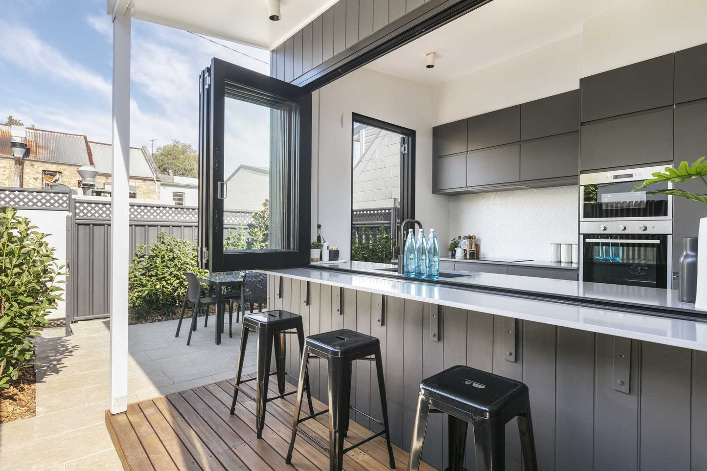 Doors Depots Aluminum Bifold Window 72"Wx36"H - OUT SWING FROM EXTERIOR VIEW image 3