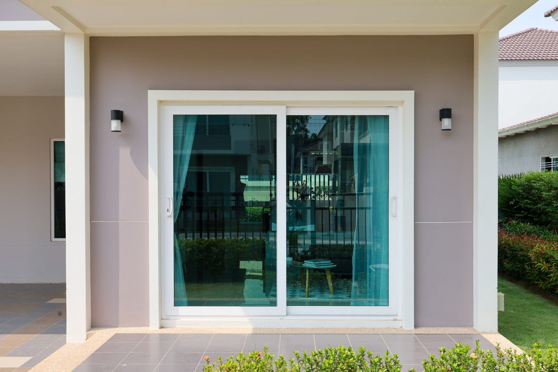 White Aluminum French Doors