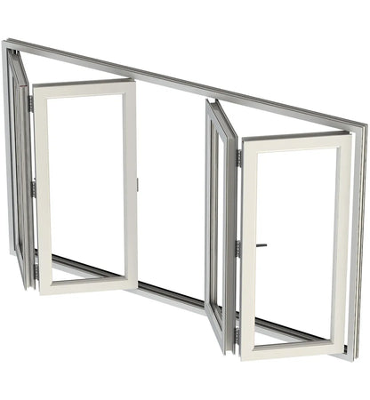 Doors Depots Aluminum Bifold Window 96"Wx36"H - OUT SWING FROM EXTERIOR VIEW image