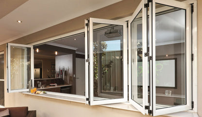 Doors Depots Aluminum Bifold Window 96"Wx36"H - OUT SWING FROM EXTERIOR VIEW image 2