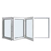 Doors Depots Aluminum Bifold Window 72"Wx48"H - OUT SWING FROM EXTERIOR VIEW image 4