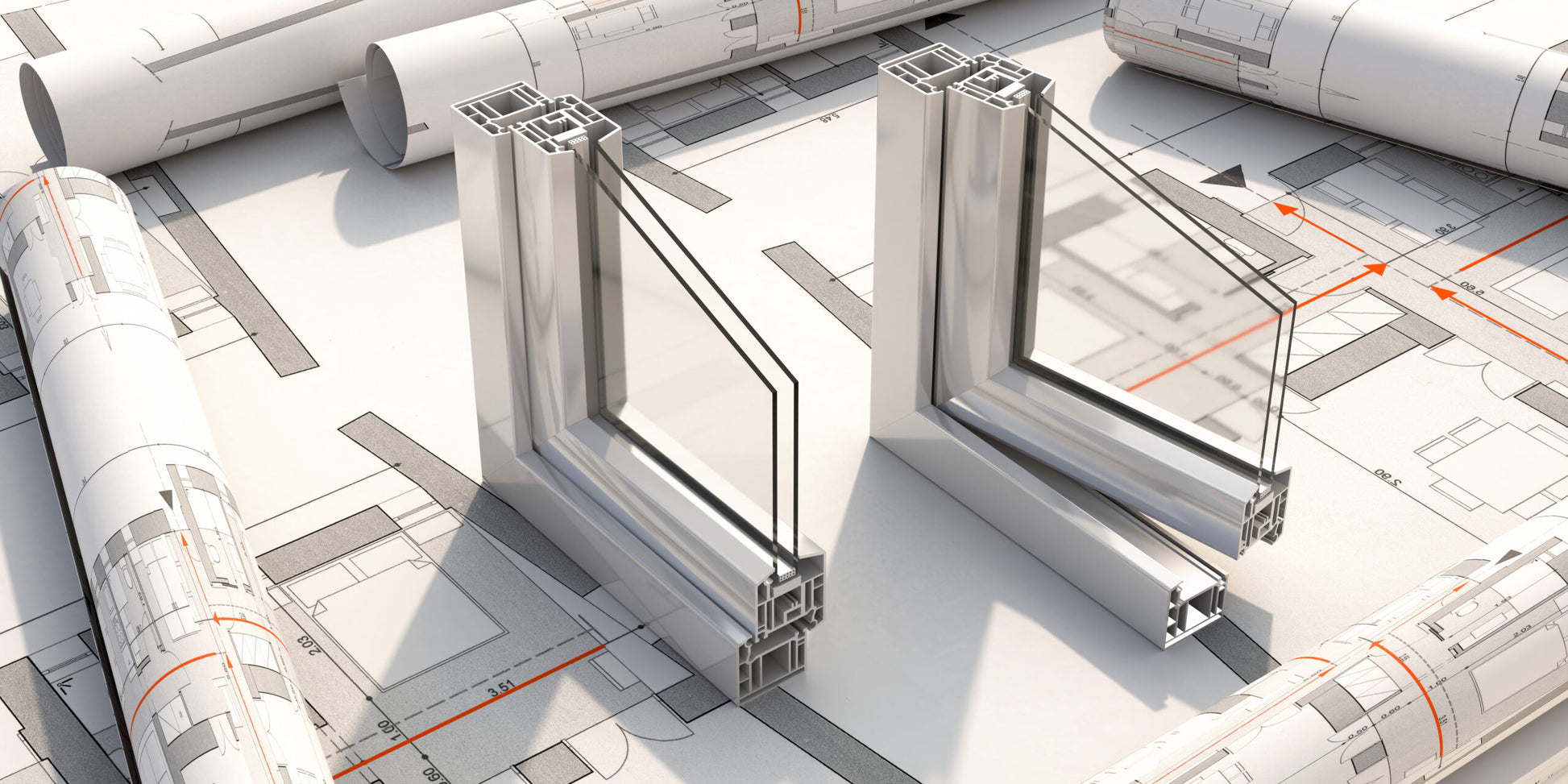 Aluminum Bifold Door 120"Wx96"H - OUT SWING FROM EXTERIOR VIEW image 3