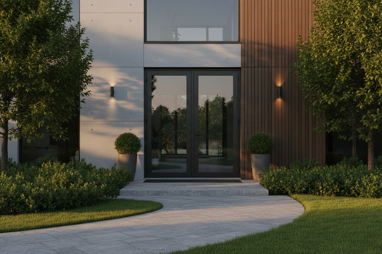 72"x80" Custom Energy-Efficient Aluminum French Door