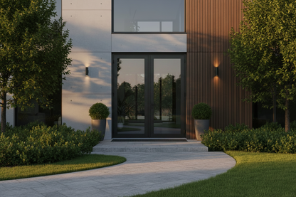 72"x80" Custom Energy-Efficient Aluminum French Door