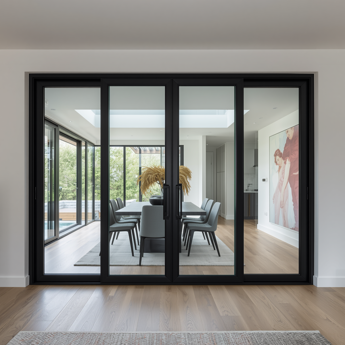192x 80 Custom Energy Efficient Aluminum Bifold Door