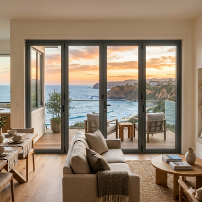 192x 80 Custom Energy Efficient Aluminum Bifold Door