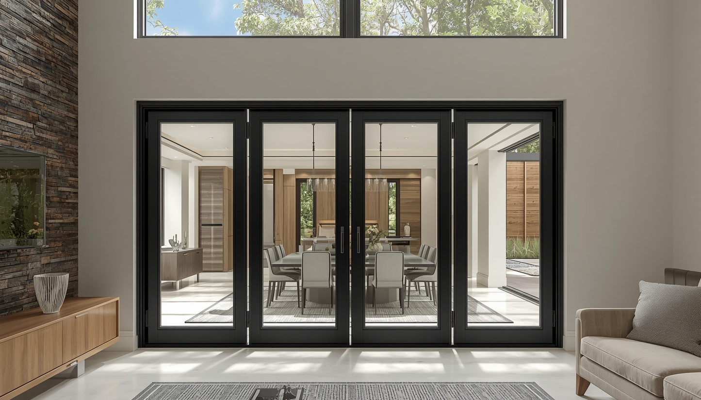 192x 80 Custom Energy Efficient Aluminum Bifold Door