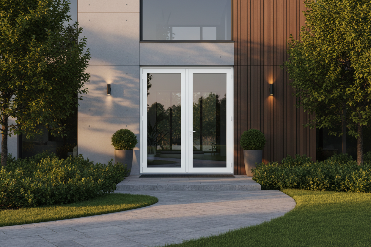 72"x80" Custom Energy-Efficient Aluminum French Door