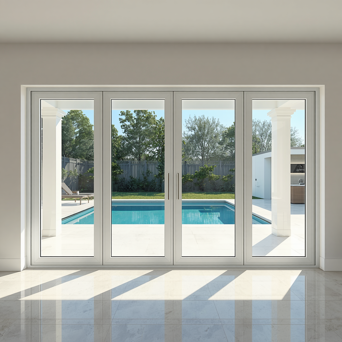 192x 80 Custom Energy Efficient Aluminum Bifold Door