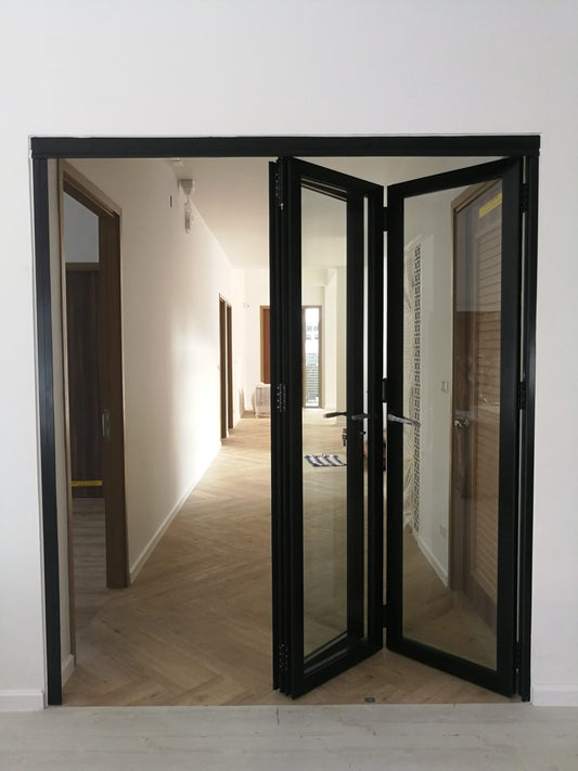 Aluminum Bifold Door 60"Wx96"H - OUT SWING FROM EXTERIOR VIEW image 0