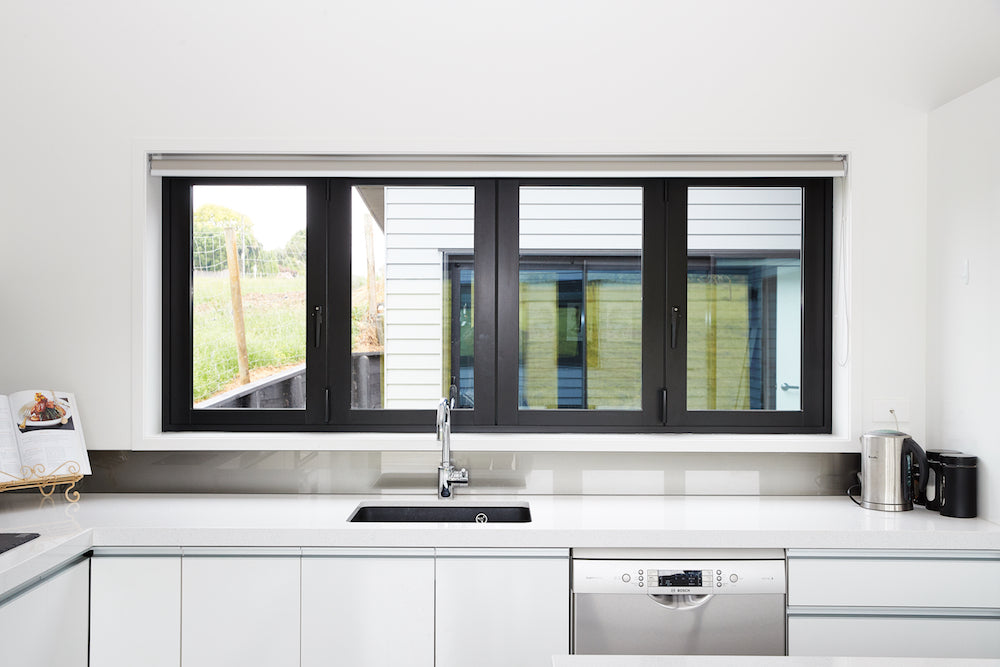 Doors Depots Aluminum Bifold Window 96"Wx36"H - OUT SWING FROM EXTERIOR VIEW image 6