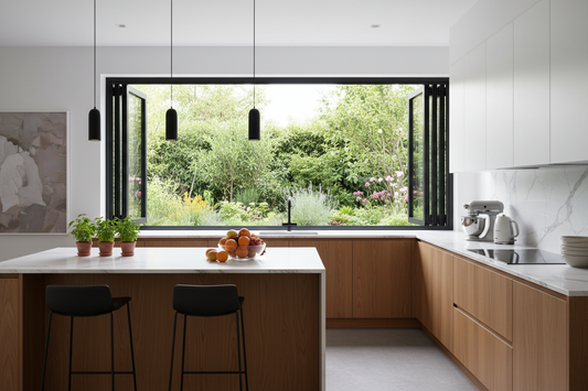 60"x60" Custom Energy-Efficient Aluminum Bifold Window