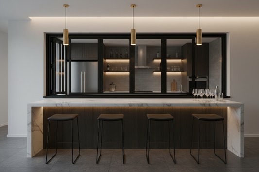 72x36 Custom Energy Efficient Aluminum Bifold Window