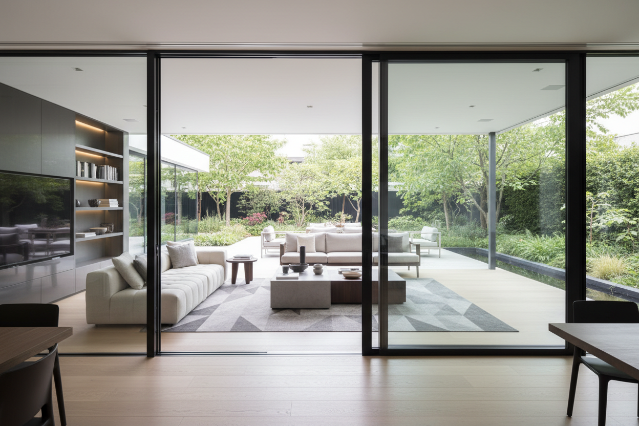 192x96 Custom Energy-Efficient Aluminum Sliding Doors