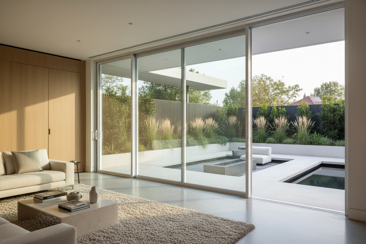 192x96 Custom Energy-Efficient Aluminum Sliding Doors