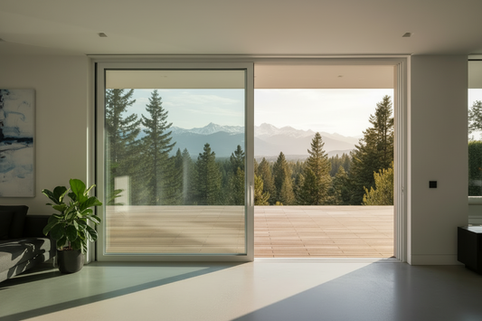 96"x80" Custom Energy Efficient Aluminum Sliding Doors