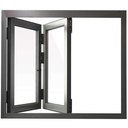 Doors Depots Aluminum Bifold Window 72"Wx48"H - OUT SWING FROM EXTERIOR VIEW image 3