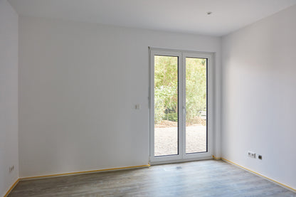 Clearance - Aluminum Bifold Door 96"Wx80"H - OUT SWING EXTERIOR VIEW image