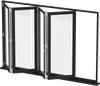 Doors Depots Aluminum Bifold Window 72"Wx48"H - OUT SWING FROM EXTERIOR VIEW image 1